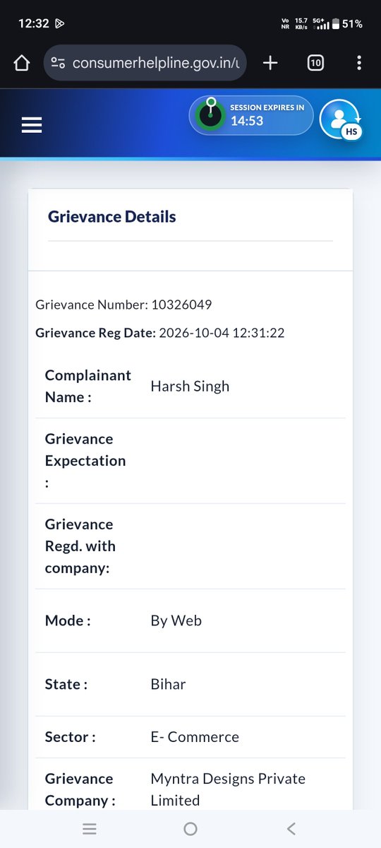 harsh_xda's tweet photo. Day8: Totally Pathetic @nyntra @MyntraSupport CLOSED NCH COMPLAINT WITHOUT ANY COMMUNICATION WITH ME. SCAM SELLERS ARE LISTED IN MYNTRA... https://t.co/9nrGBiAFj6