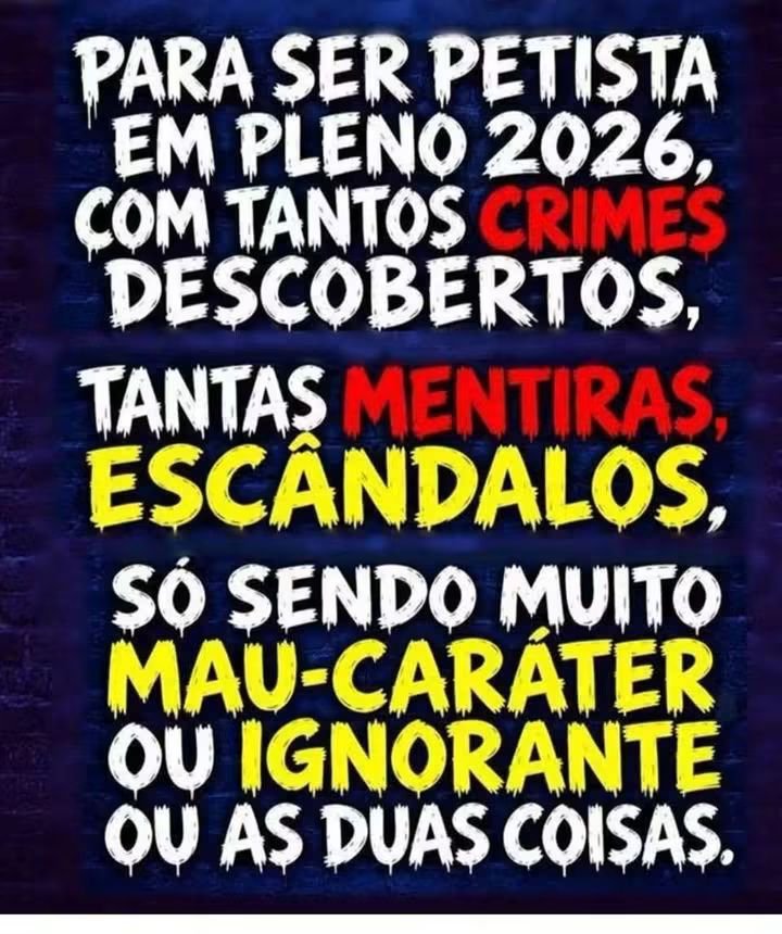 Na_val22's tweet photo. Ser PETISTA é ter desvio de CARÁTER 🔥👹😻
Açorda Brasil, 🇧🇷🇧🇷 
Dia 2️⃣5️⃣ aperta o 2️⃣2️⃣. https://t.co/DOtsCdTtS1