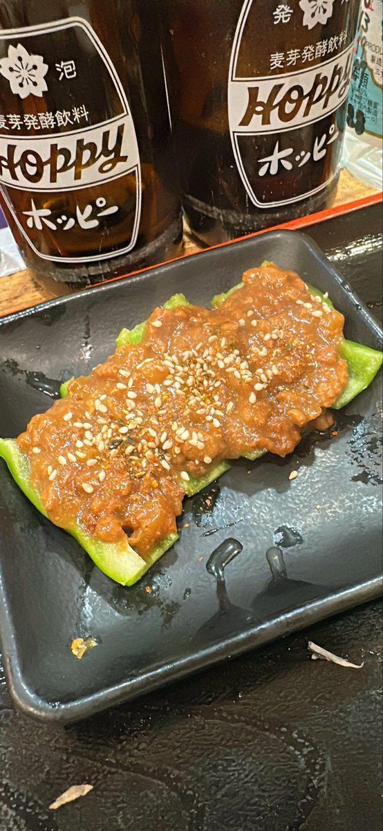 Magata27559's tweet photo. #一笑一杯
#ホッピー白黒
#大きく時差投稿
#焼き茄子ポン酢もみじおろし
#海ボラは酢味噌バッチリ
#カブ味噌は調味料活用無限
#シャキピーマン肉味噌最高
#青砥
#青戸 https://t.co/NieuRhkRn6