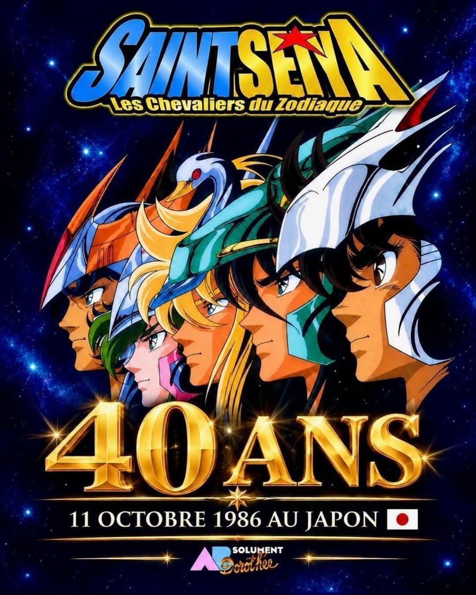 aurelseth's tweet photo. Il y a 40 ans, le Japon découvrait Saint Seiya, ce monument des animes des années 80. Il nous faudra attendre le 6 avril 1988 dans le Club Dorothée pour devenir à notre tour des Chevaliers d'Athéna. Athena no Sainto !
#SaintSeiya https://t.co/gCvVMEm3p3