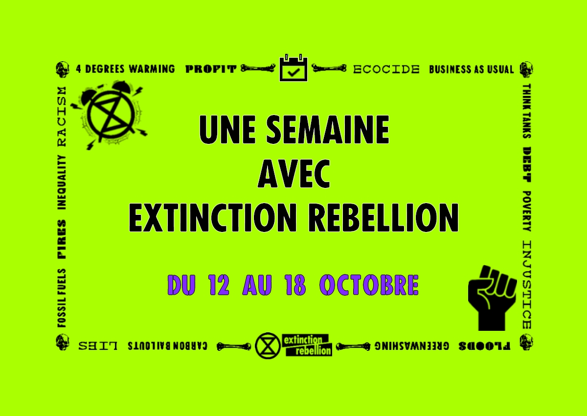 xrFrance's tweet photo. 📆 AGENDA DE LA SEMAINE 📆

Retrouvez ci-dessous accueils 🤗, formations 👩‍🏫, actions ✊ de #ExtinctionRebellion a.k.a. "XR" ⏳

🧵 THREAD ⤵️ https://t.co/tjqdmay7AY