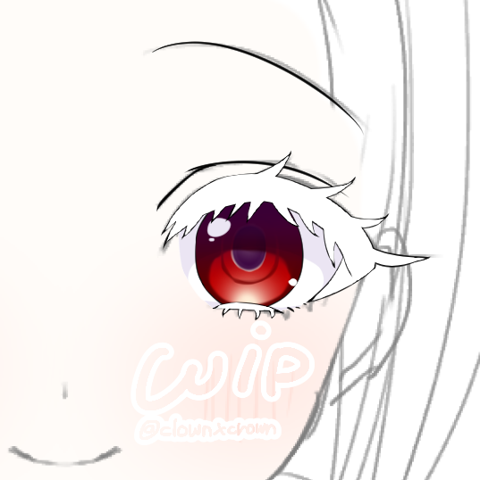clownxcrown's tweet photo. 次モデルは白抜きまつ毛が描きたくなったから白抜きまつ毛がふさふさ予定です https://t.co/Yv5QfzM8ge