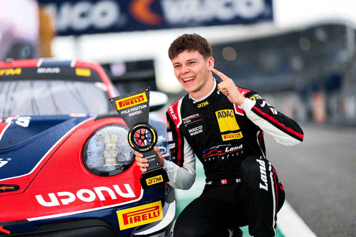DTM's tweet photo. BUUS ON POLE! 🔥
Rookie Bastian Buus takes pole position! 🥇
#DTM2026 https://t.co/4fJLP9Pk4S