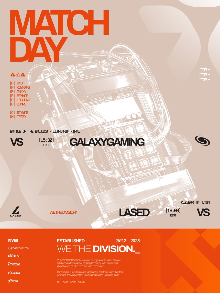 asterixdiv's tweet photo. Busy day today.

15:30 EEST - 🆚 @GalaxyGamingGG | @GOEXANIMO 
18:00 EEST - 🆚 #LASED | @esportolyga https://t.co/zyAIOHYl0G
