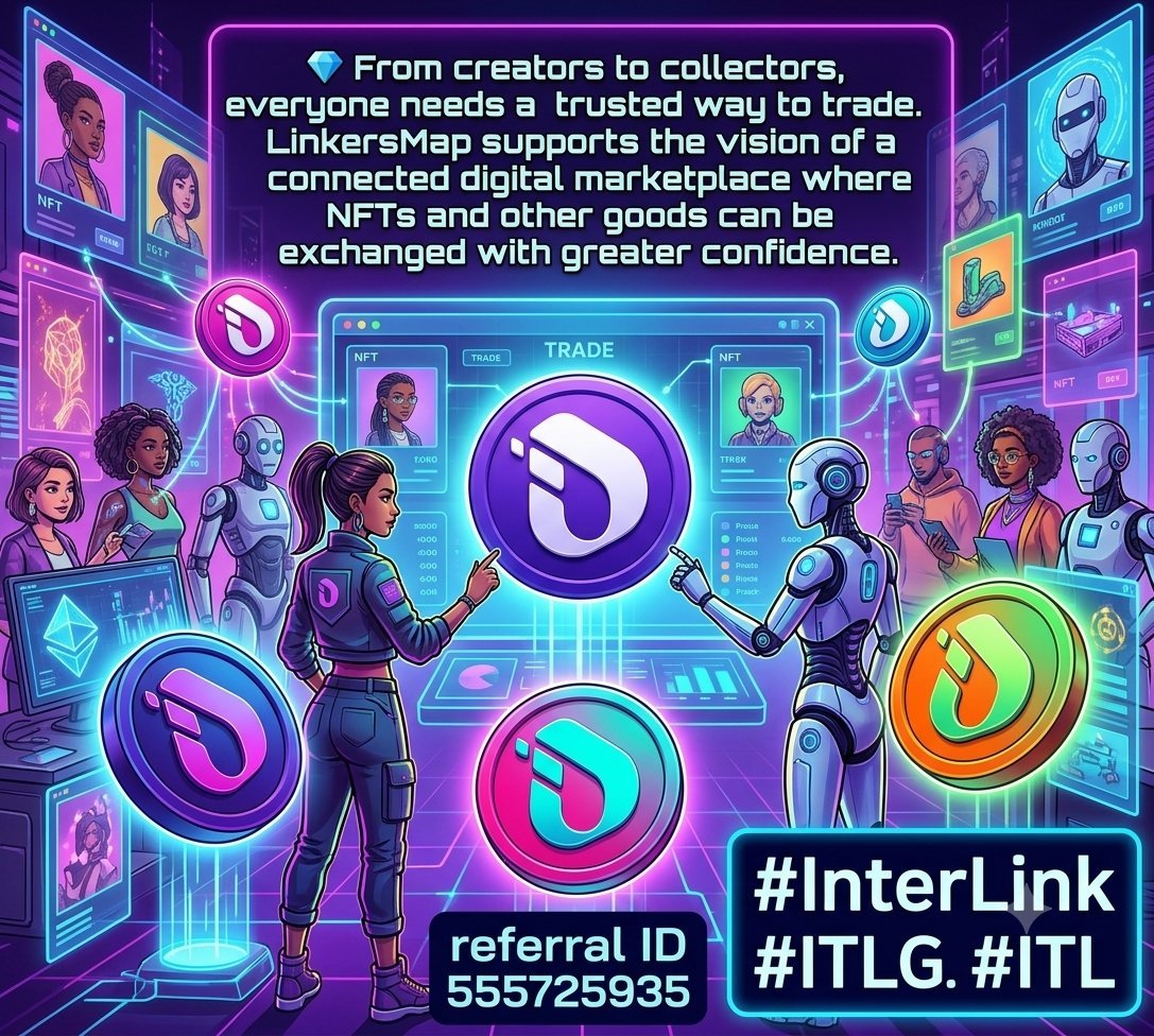 RifatBro420's tweet photo. 💎 From creators to collectors, everyone needs a trusted way to trade. LinkersMap supports the vision of a connected digital marketplace where NFTs and other goods can be exchanged with greater confidence. 🚀 #InterLink https://t.co/jTpw40Xkan