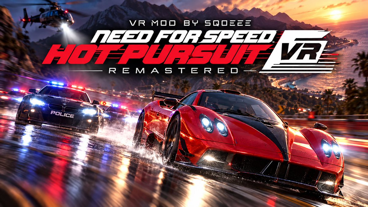 sqofer's tweet photo. NFS Hot Pursuit Remastered VR (Mod v.2.8)

The new version of the Stable mod is ready!!!

GitHub: https://t.co/0D8SXTocqP

#vrmod #vrrace #vrgame #steam #nfs #mostwanted #pcvrgamer #steamvr #giveaways #race #quest3 #metaquest https://t.co/eadcVMxyZm