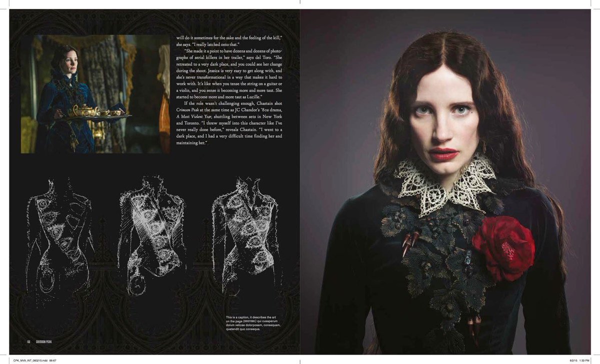 melody_91_'s tweet photo. CRIMSON PEAK (2015) costume design by kate hawley featuring mia wasikowska and jessica chastain https://t.co/cbQYUmluvO