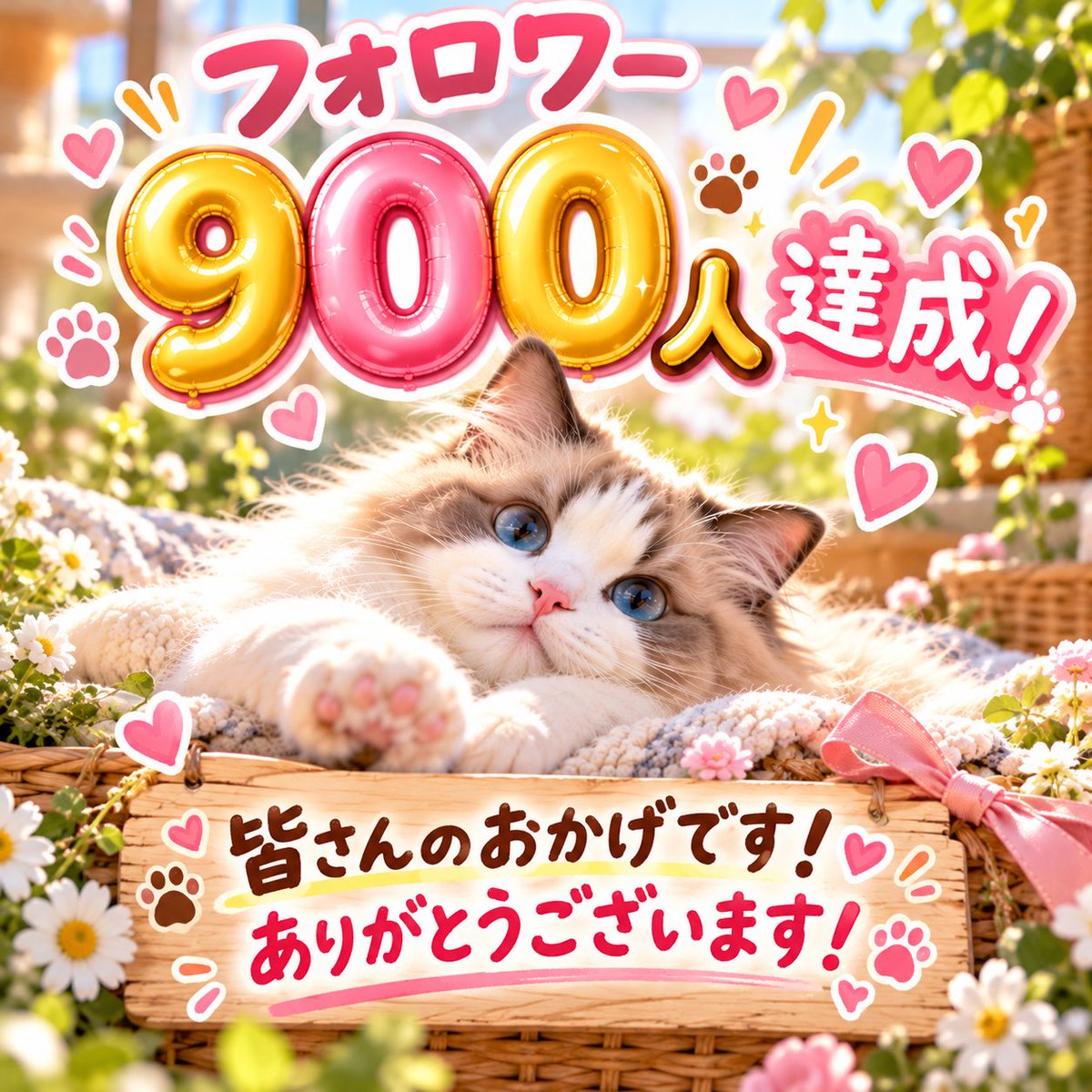 No1rimaX's tweet photo. フォロワー900人達成！
ありがとうございます！

皆さんのおかげで1,000人まであと100となりました🙇

これからもよろしくお願いしますね！

相互フォロー大歓迎🙇 https://t.co/Bdn37ACVno