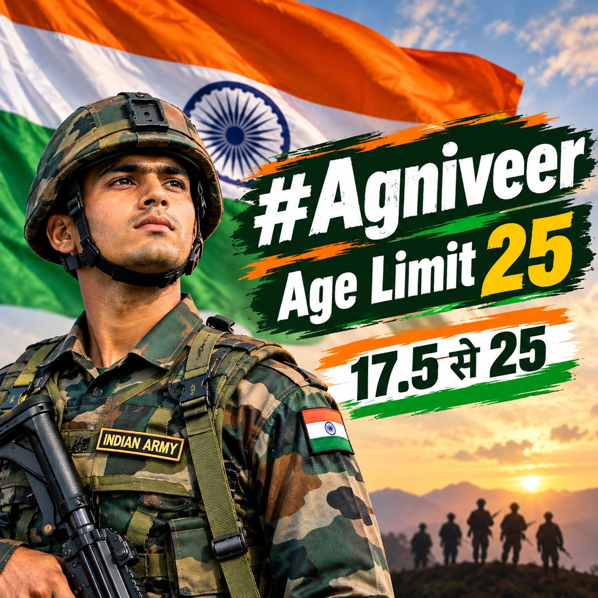 amit1444281's tweet photo. Army agniveer age issue 17.5 se 25 karo
#agniveer_age_limit25

#Army_agniveer_age_issue

@DefenceMinIndia

@PMOIndia

@adgpi

@PIBHomeAffairs @rajnathsingh https://t.co/oxarDRlGoz