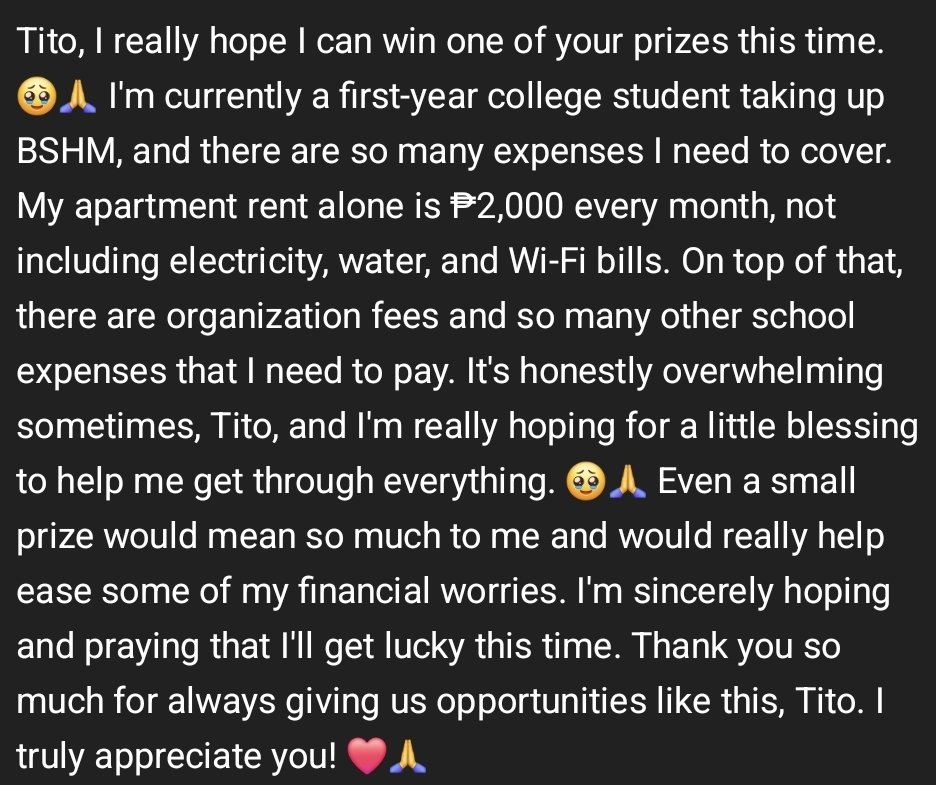 iseeualways_'s tweet photo. @JamesB_65 I really hope i win this Tito @JamesB_65 😫😔 https://t.co/YMrFPScDz6
