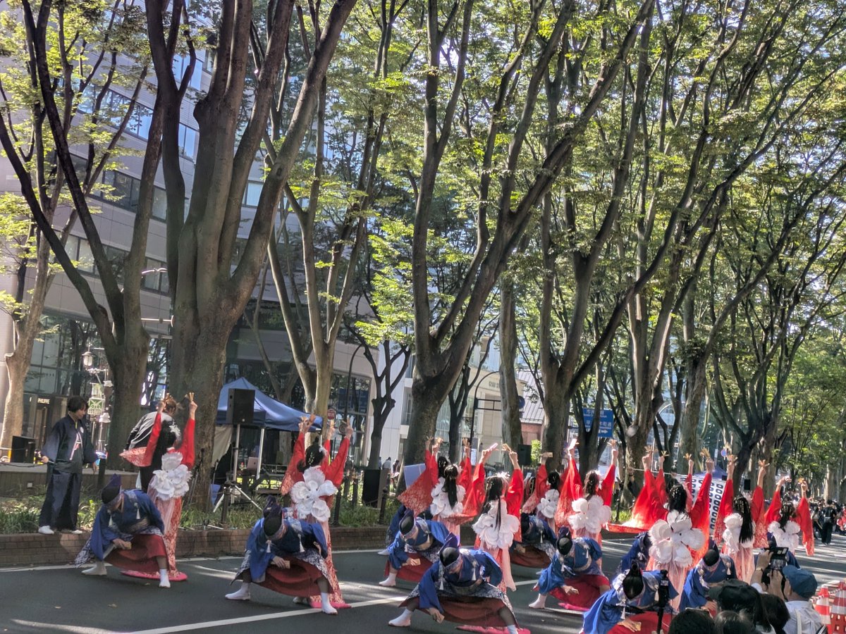 tsukasa_124's tweet photo. みちよさといえば定禅寺！鳴子が通り抜けていってた♪
めっちゃ久しぶりなざっくの方々にも会えた！やっぱりみちよさは自分にとってホーム。 https://t.co/3EDjgSziid