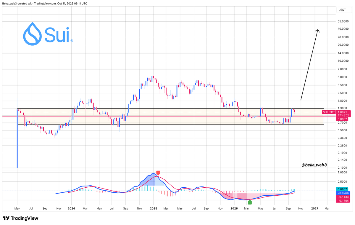 beka_web3's tweet photo. Oh, sui:native is a dead coin?

THEN WHY DOES IT LOOK SPRING-LOADED FOR ABSOLUTE VIOLENCE? 💥

Years of consolidation. A massive accumulation zone. Price is pressing against the ceiling of a multi-year base, while team keeps shipping non-stop.

Incredible technology. Relentless building. The fundamentals are there. The setup is there. Now it's time for price to CATCH UP.

When that ceiling finally breaks, years of compression could unleash absolute detonation! 

@SuiNetwork