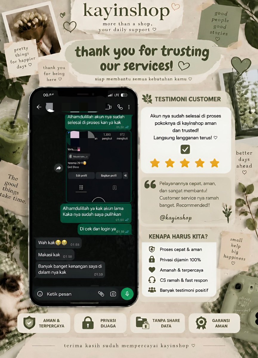 bluispurple's tweet photo. Siang Layanan jasa pulihkan dan balikin akun sosmed🐸🍀

Jasa Pemulihan akun instagram, tiktok, Facebook, X, email, goggle, line

Hapus akun Tiktok, email, X, Facebook, Instagram, Youtube, Telegram

Serta : Sadap Akun, Hack akun, Lacak lokasi 

 Konsultasi Wa di bio📍 https://t.co/uKXDkpqSWD