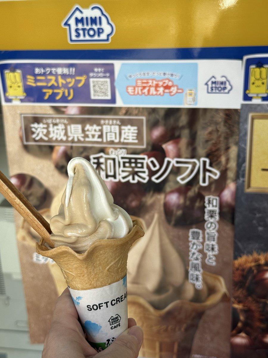 SugarTamami's tweet photo. 二兎を追う者は一兎をも得ず
和栗ソフトはミックスじゃなくて、和栗だけを選びましょう(自分 https://t.co/rtWyy07YMj