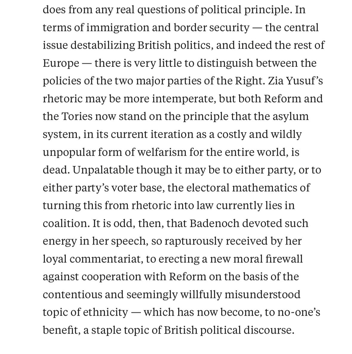 post_liberal's tweet photo. ‘Both Reform and the Tories now stand on the principle that the asylum system, in its current iteration as a costly and wildly unpopular form of welfarism for the entire world, is dead’

https://t.co/7r6ZJDdMin https://t.co/Up3s2CTZPK