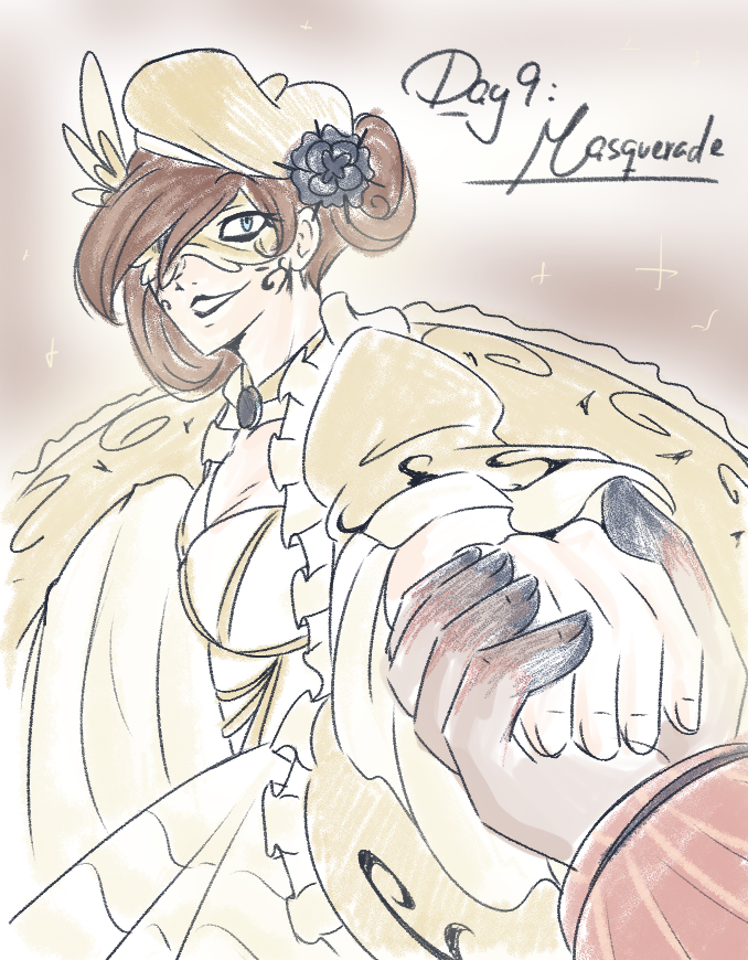 MerylinMiller04's tweet photo. Day 9:
MASQUERADE ✨

|| I wanted to draw a little bit of this AU 👉👈🎭
#inktobertale #inktobertale2026 #inksans #errorink #vampireverse https://t.co/XC9Tn4iMir
