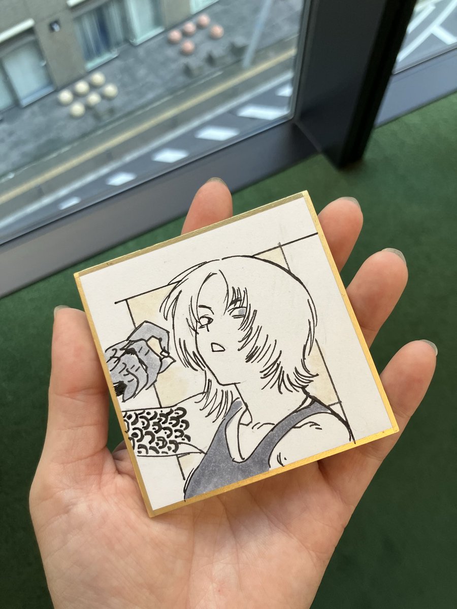 Yochibit's tweet photo. 今日この為だけに水戸に来た…noobboyさんの色紙描き下ろしでやばい 絵うま 超うれC https://t.co/If31lGTBb5