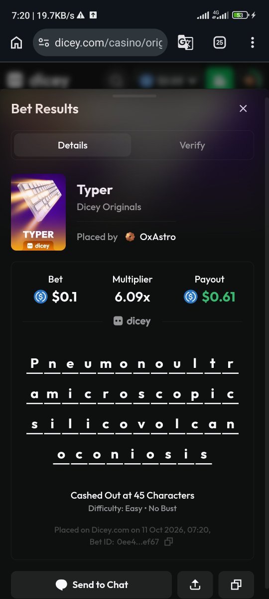 Ox_Astro's tweet photo. Decided to try out the longest word in the dictionary. I love Typernon @DiceyHQ
#PlayTYPER https://t.co/fbm2XDjDfu