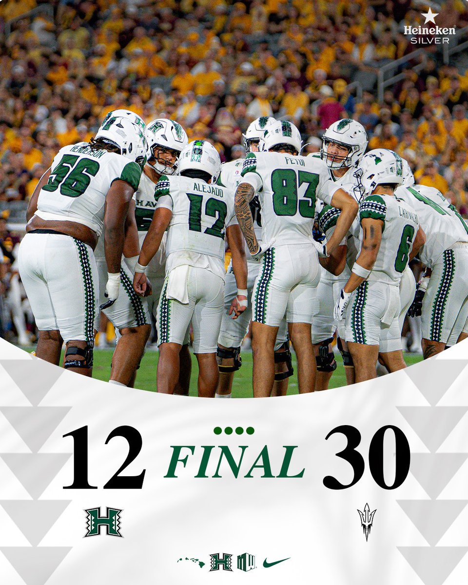 HawaiiFootball's tweet photo. Final from the desert.

#BRADDAHHOOD x #GoBows https://t.co/VCGVPYmls3