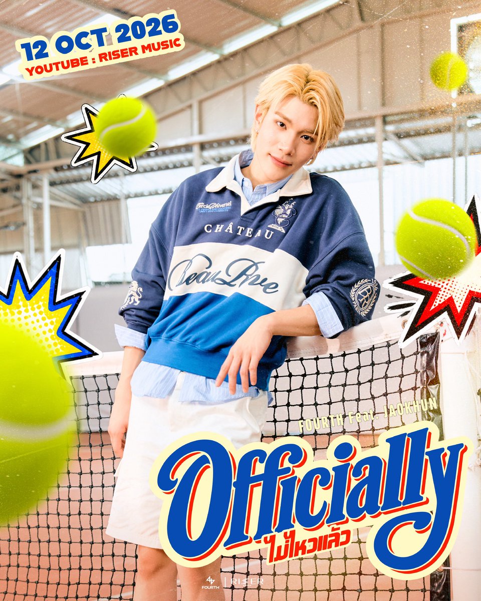 GMMTV's tweet photo. FOURTH vs. JAOKHUN. Who Will Win Her Heart? 🎾

ไม่ไหวแล้ว (Officially) - FOURTH Feat. JAOKHUN

📺 YouTube : RISER MUSIC
🎧 &amp; ALL STREAMING

#OfficiallyFOURTHxJAOKHUN
.
#Fourthnattawat
#JAOKHUN 
#RISERMUSIC 
#GMMTV https://t.co/XhdR5fgLgx