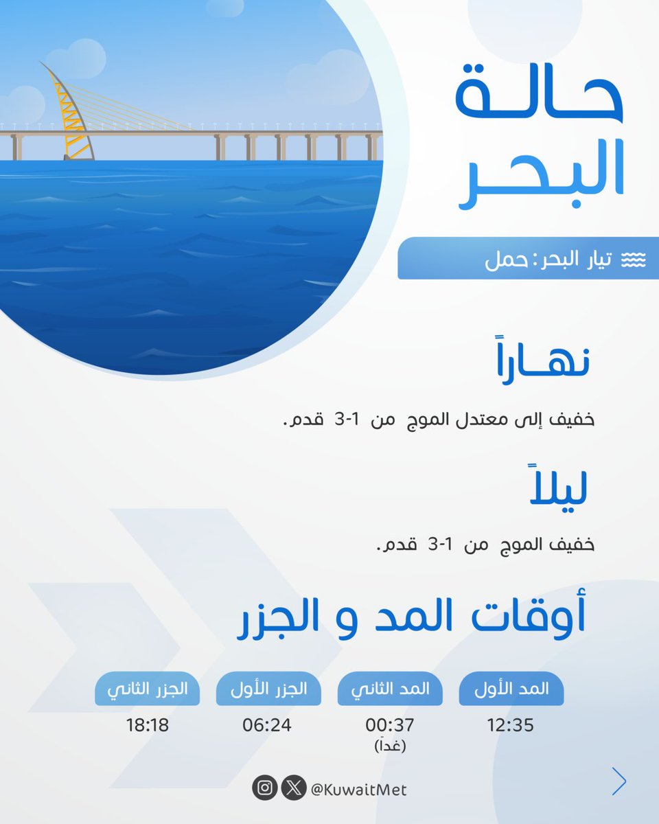 إدارة الأرصاد الجوية — منشور مصوّر