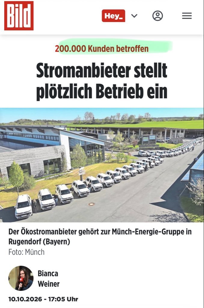 Cathy1Rasche's tweet photo. Mittlerweile nimmt die Grüne Energiewende immer mehr an Fahrt auf. 
Eingeführt von der CDU, schickt nicht nur der Wind und die Sonne keine Rechnung, nein, sogar der Anbieter schickt keine mehr. https://t.co/BAqoHE9QEL