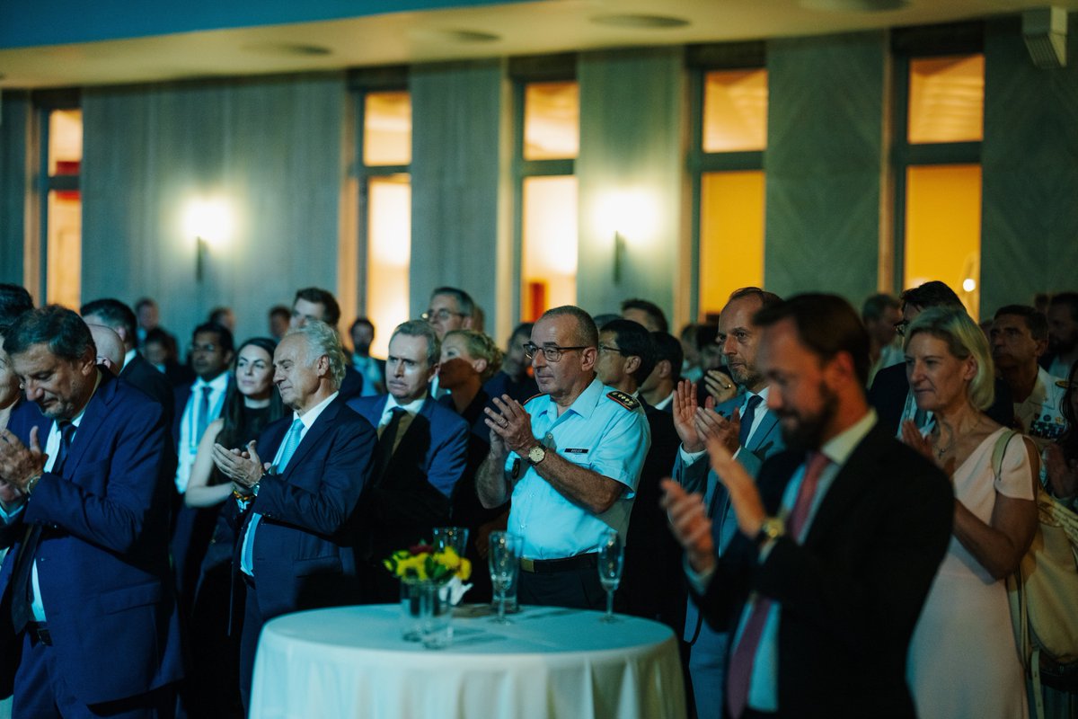 GermanAmbIndia's tweet photo. After two days of intense discussions at the @MunSecConf Munich Leaders Meeting in Delhi, I had the pleasure to host participants and members of India’s bright strategic community for a farewell reception. India is visibly moving to the centre of strategic discussions worldwide. https://t.co/ZUPekidI2t