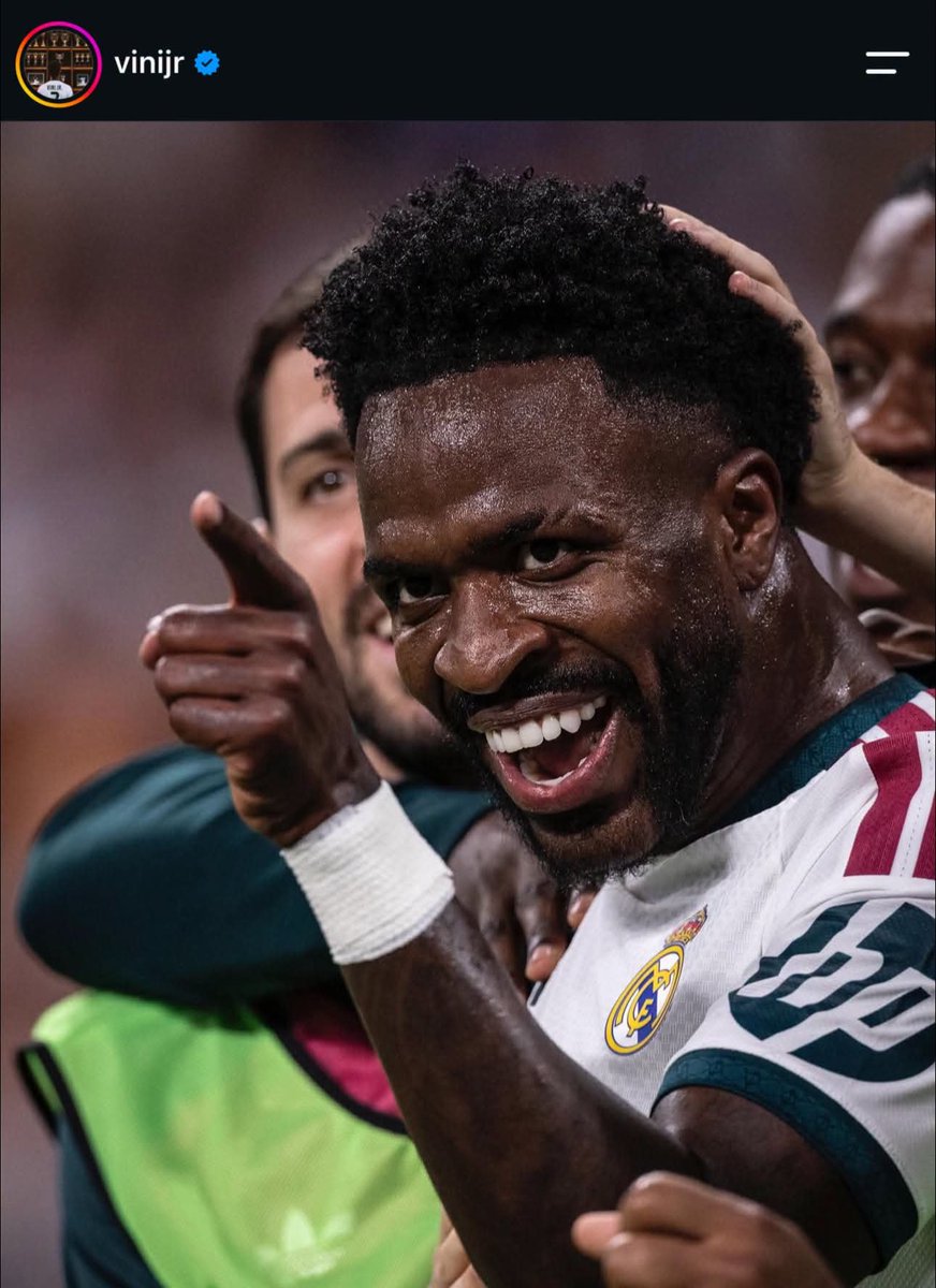 AkuchiPaul's tweet photo. 📲 Vini Jr on Instagram: “The joy continues... I apologize to my teammates and the fans.” https://t.co/fJZqiaDHxu