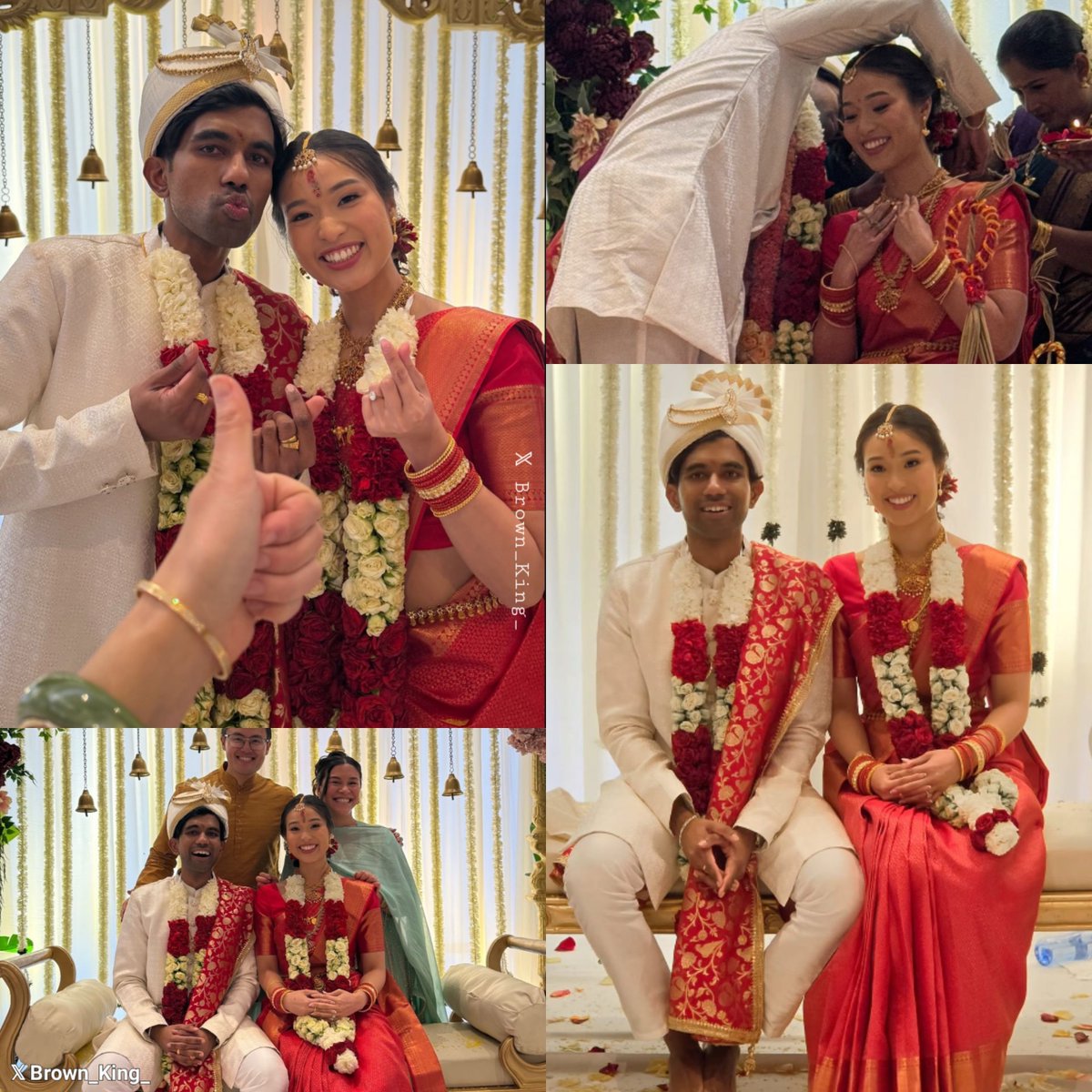 Brown_King__'s tweet photo. 🇮🇳 India × China 🇨🇳

A traditional Hindu wedding ceremony between a high-caste Shi Chinese woman and an Indian man. 💍🕉️❤️ https://t.co/sqohDBqIW0