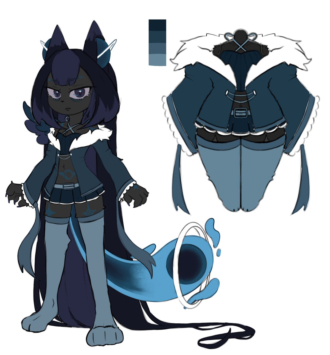 CheezToasy's tweet photo. @aress_art i only hve this old ref of my oc Visara! she started out being a sonic oc but changed it to just being a regular oc.

shes a blackhole inspired wolf deity ^^

thank chu for the chance! and i hope you have fun if you do draw her!

(also totes ok with kinktober stuff) https://t.co/M3PAGQlKD0