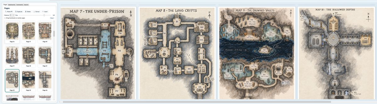 OD_RPG's tweet photo. Will done tomorrow... tired now, going to bed, but here is a visual and art update of the final draft of the TTRPG adventure game. https://t.co/mPRUIvqq2T
