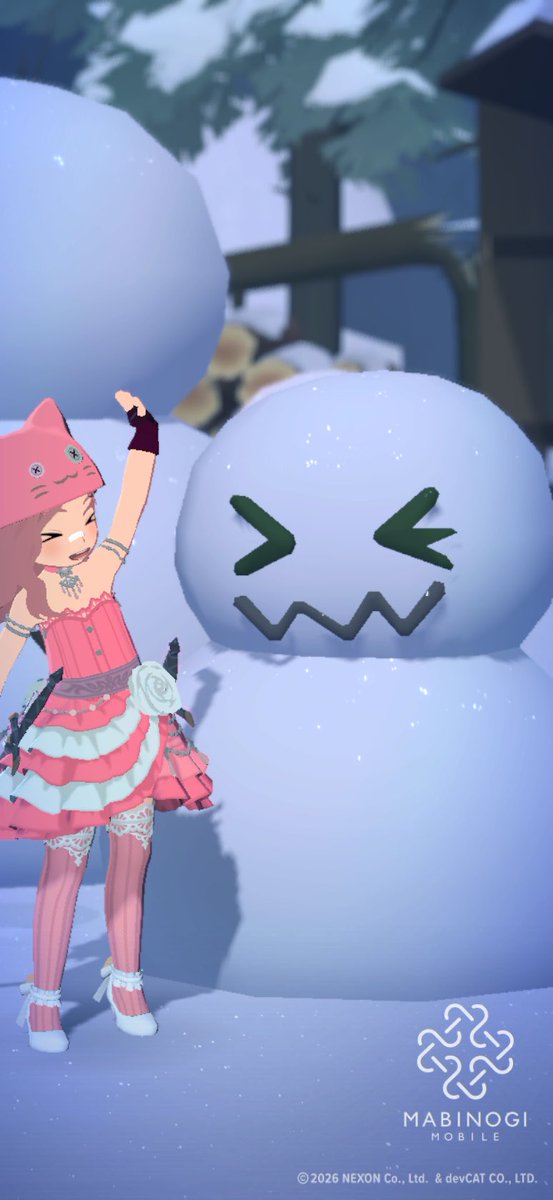 jellmomo's tweet photo. #マビモバ 

雪だるまかわよ☃️ https://t.co/IcSlSlx8s2
