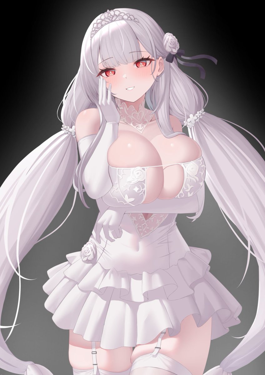 mashiro1093's tweet photo. ケッコン衣装シラを描きました
#アズールレーン https://t.co/ERs2JxgJxg