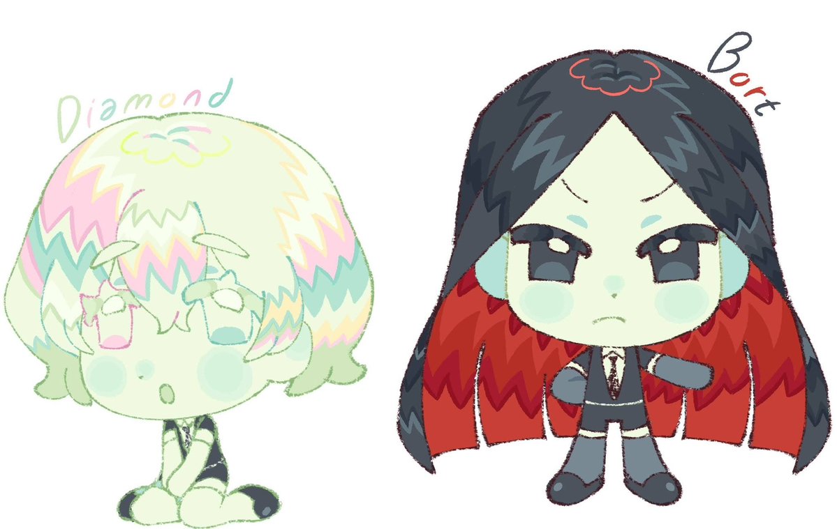 lammietheskunk's tweet photo. gemlings 
#宝石の国
#housekinokuni_fanart https://t.co/fopSvtt6cp