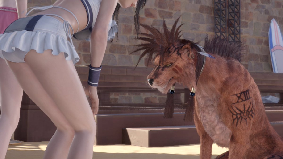 surippa1010's tweet photo. FF7リバースはレッドがかわいくて沢山スクショ撮ってる🐶 https://t.co/yCw7sq7jra