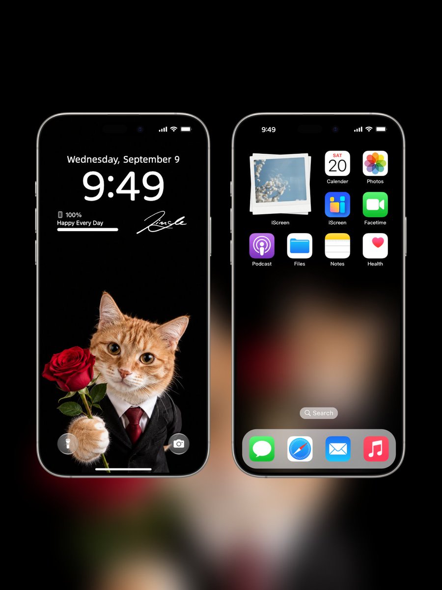 frameow_com's tweet photo. @ginger_bois I made a phone wallpaper for you! Hope you both love it 🐾 https://t.co/RxFaZosVdw