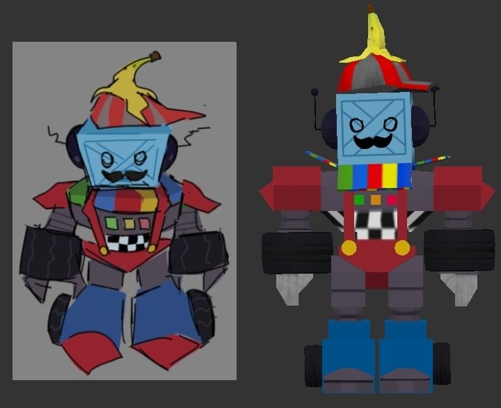 armi608958's tweet photo. 3d model of the HelperBot skin concept. First time doing an actual 3d model lol, this looks kinda suck.
(I'll made the render after the OG artist give me a greenlight)
ORIGINAL ARTIST: @charls_idk
#roblox #forsaken #helperbot https://t.co/T7Ia0PwVCU