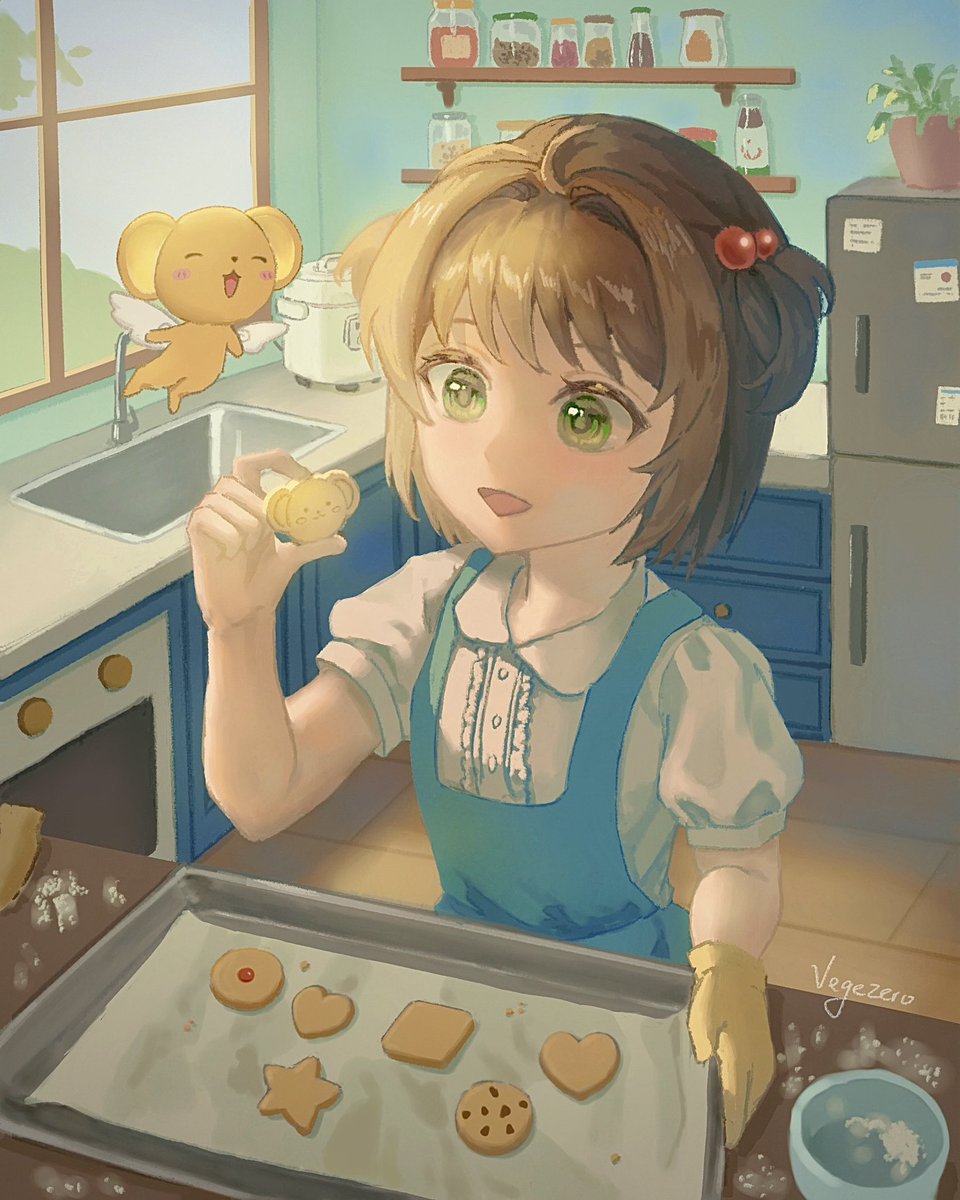 VegeZero_'s tweet photo. Baking Cookies with Kero-chan!
Drawing process 🎨

#sakurakinomoto #cardcaptorsakura #fanart #illustration‌‌ #木之本桜 #カードキャプターさくら https://t.co/1eNg1DE10M
