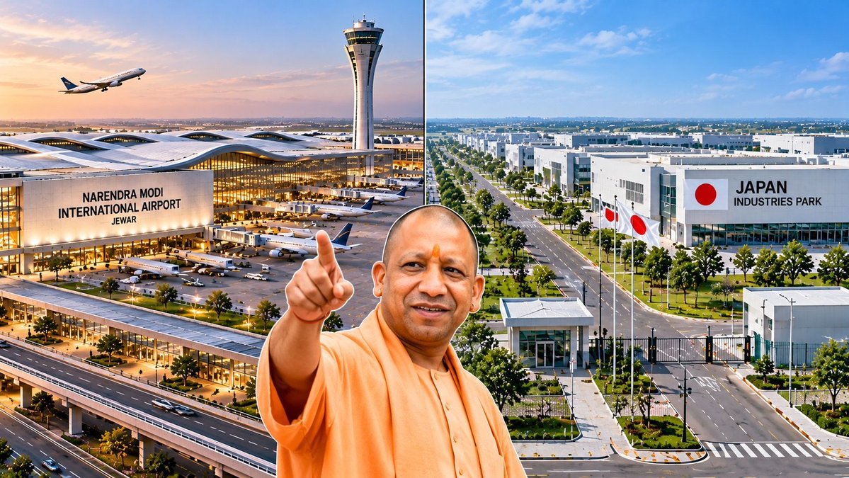 IndianTechGuide's tweet photo. 🚨 The Uttar Pradesh government is building a “Japan City” just 3 km from the Narendra Modi Airport in Jewar. https://t.co/aGIRYGdCkv