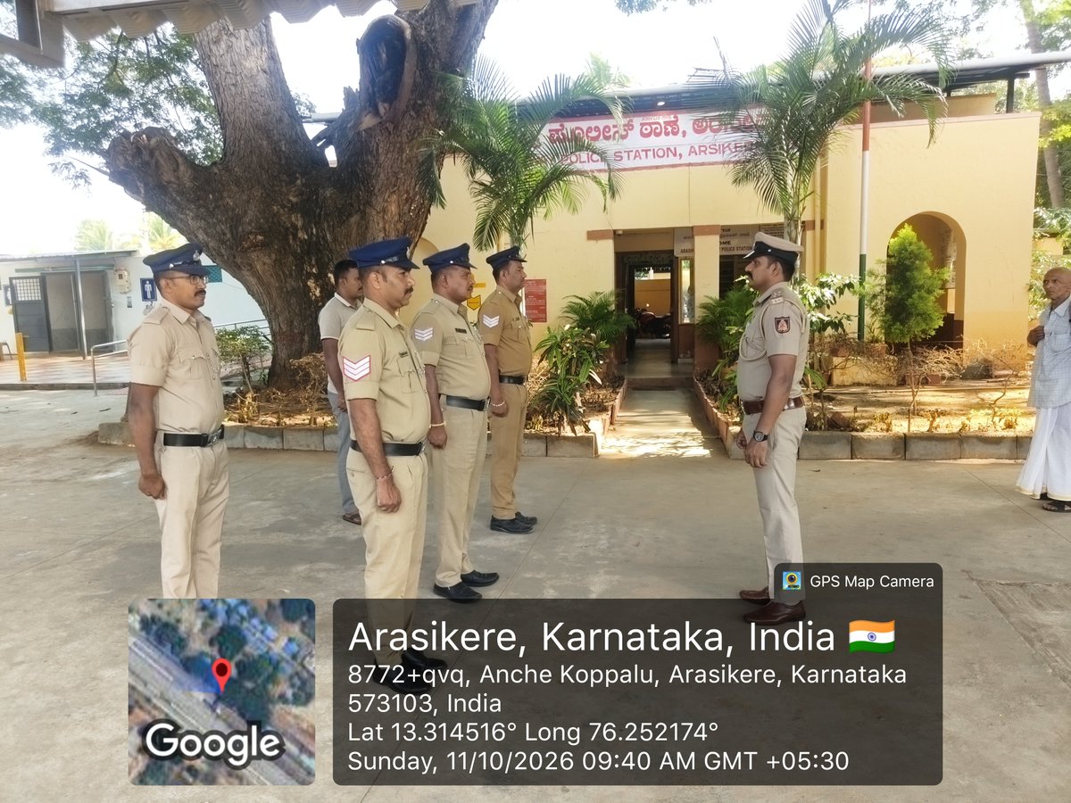 arasikererlyps's tweet photo. ದಿನಾಂಕ 11.10.2026ರಂದು ಸಿಬ್ಬಂದಿಗಳ ಹಾಜರಾತಿಯನ್ನು ಪಡೆದುಕೊಂಡು  ರಾತ್ರಿ ಪಾಳಿ ಕರ್ತವ್ಯಕ್ಕೆ ನಿಯೋಜಿಸಿದೆ💐💐🙏@KarnatakaCops @SWRRLY @KARailwayPolice https://t.co/gyMpoUysyY