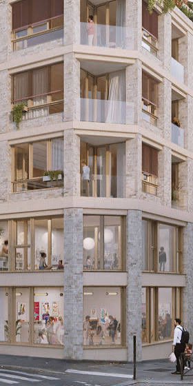 SustainableTall's tweet photo. 19 social housing apartments and a nursery under construction in Paris

Brick facade, timber windows and pink shades

Designed by FBA Architects https://t.co/ZyGqqL2XM7