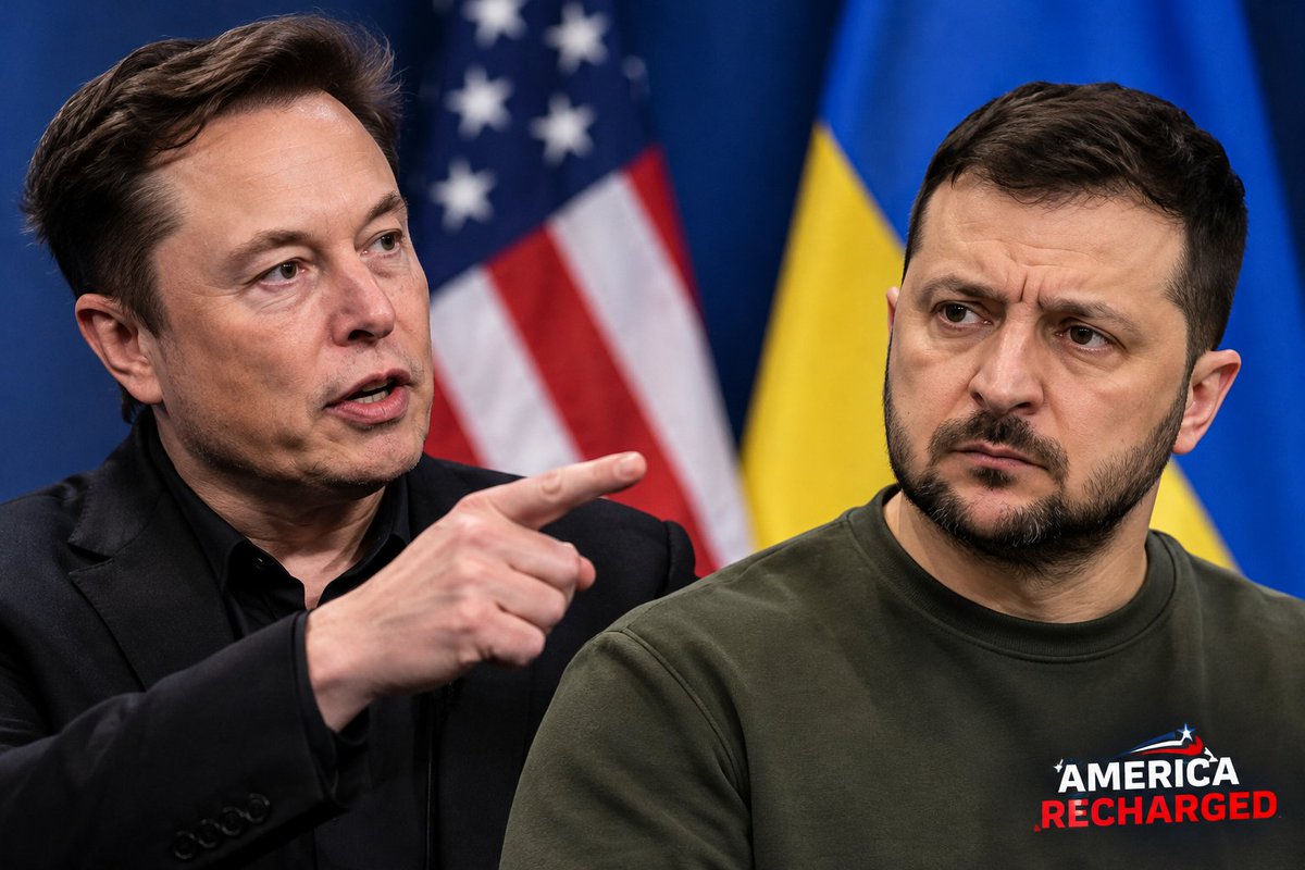 AmericaRecharge's tweet photo. 🇺🇸🇺🇦 ELON MUSK: ZELENSKYY HAS “GONE TOO FAR.”

Do you agree with Musk’s criticism of Ukraine’s president?

A) Yes 👍
B) No 👎 https://t.co/HKbdFXHTEg