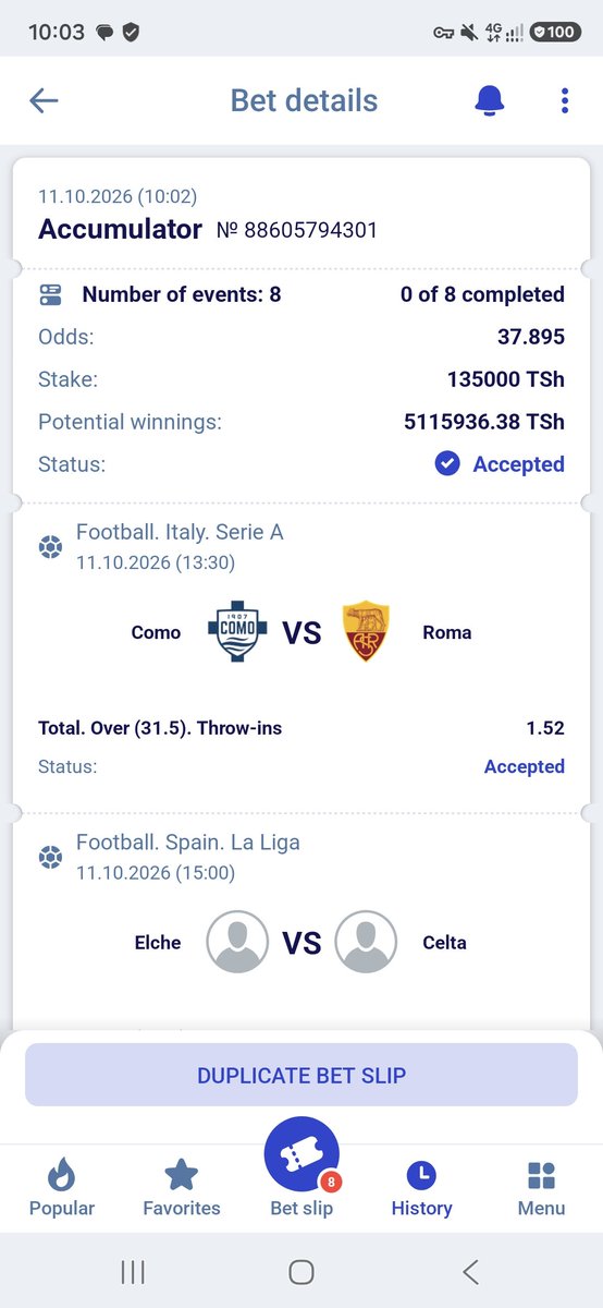 Sonko_tips's tweet photo. Throw ins 37 Odds 

On Paripesa 

Booking code: B1RQJ

𝐍𝐨𝐭 𝐨𝐧 𝐏𝐚𝐫𝐢𝐩𝐞𝐬𝐚 ⬇️
Register here🌐:https://t.co/OudVk9vCxm

Promo code  SONKO

Paripesa app link👇 -
 https://t.co/flPzRzC00V https://t.co/e6k1DWsfR6