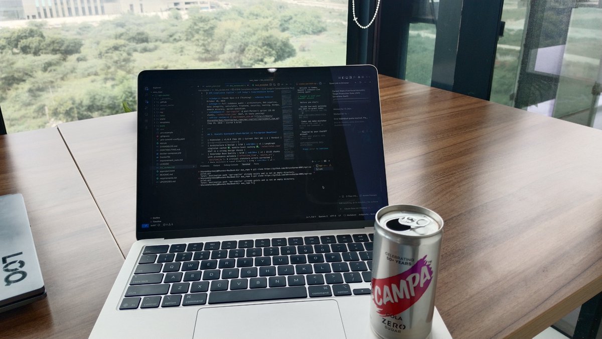 sidak94560's tweet photo. Just pitched at PTM HQ, Noida, as one of the Top 15 teams at #CodeCubic6! 🚀
24 hours of building, debugging and chai later, we presented to the judges and the response was incredible. Huge thanks to the organizers for an amazing experience.
@themanasai @geek__room_ https://t.co/SDsppzdstZ