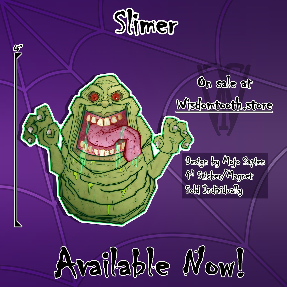 RealWisdomTooth's tweet photo. THROWBACK!
@mojobozosapien's Slimer design is now available as both a sticker and magnet. The glassic gooey ghost can be yours at: https://t.co/RPK50ILJBB
#Halloween #sticker #stickerart #stickerdesign https://t.co/waNWVEyAgJ