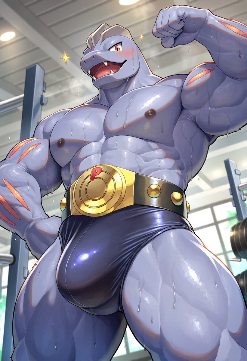tobAzIki_AI0813's tweet photo. #AIart 
ジムでよく会うポケモン https://t.co/j8RYQlmX6p