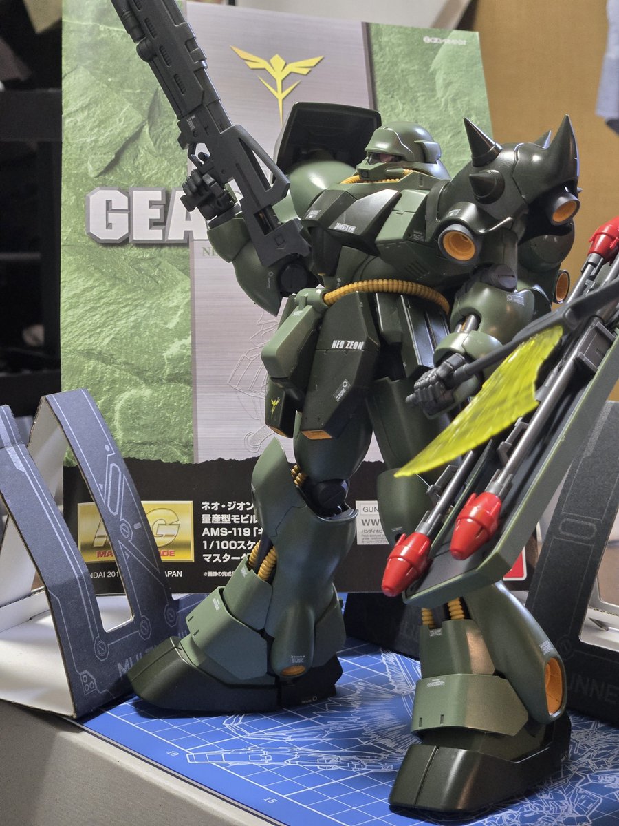 kousuke95's tweet photo. ギラドーガ完成！！
流石にジェガンよりは時間かかったねぇ☺
#ガンプラ https://t.co/7KUFYxNvux