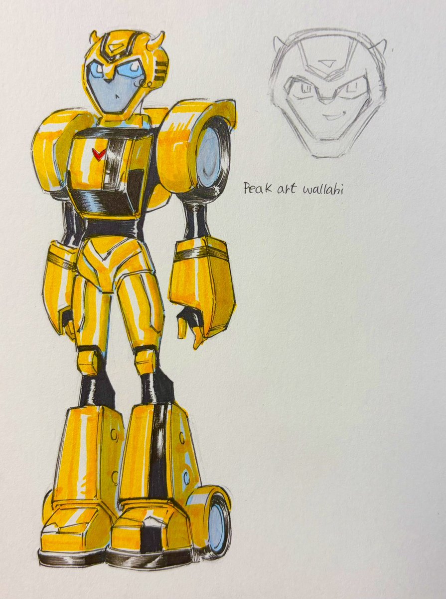 aloafstew's tweet photo. #bumblebee #TFA 🐝🐝🐝
Marker on paper (with pen) https://t.co/s1OMaThNAT