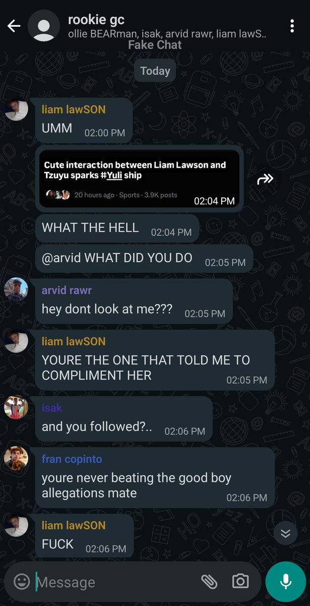 depressedricky_'s tweet photo. two tweets
— liam wakes up to find him trending because of #Yuli https://t.co/ZZR03j5ysz