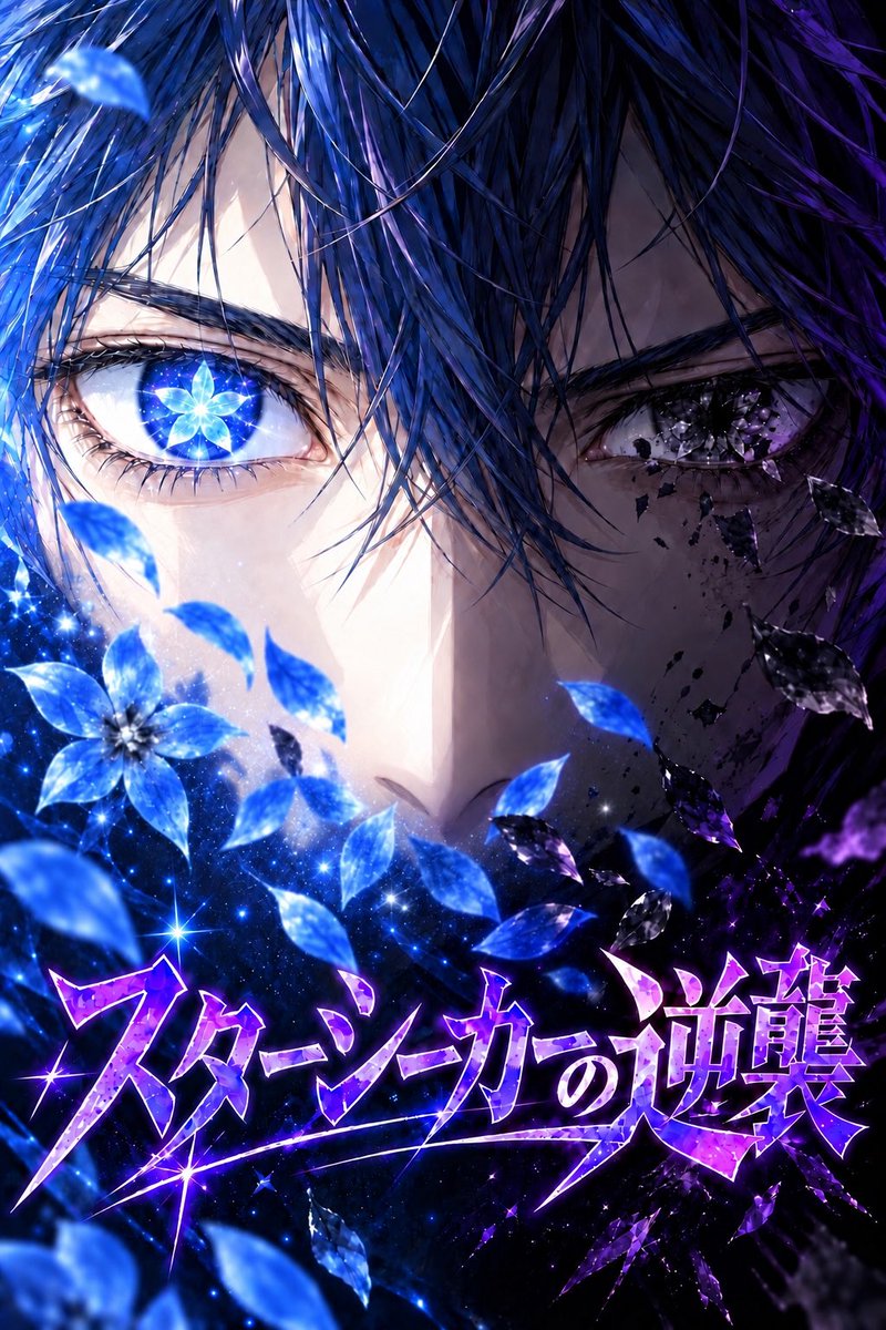 lost_youth_blue's tweet photo. TALESにて【スターシーカーの逆襲】🪐の連載を開始しました！

“アイドルに順位を付けるんなら、ファンをランキングしても文句ねぇよな？”

「アイドル×ディストピア×SF」

https://t.co/0sO2cf1yvS

あらすじ

西暦2120年。
アイドルという職業が国家資格として認められ、国を挙げて神格化されている近未来。
この世界において、アイドルは単なる芸能人ではない。
政治家や宗教家をも凌ぐ影響力を持ち、時には神にも等しい存在として崇められていた。
その人気は経済を動かし、国の威信さえも左右する。
世界各国は優秀なアイドルを輩出するために競い合い、推しを応援することすら、自国の未来を懸けた戦いとみなされていた。

そんな世界で、十八歳の高校生・星垣永汰は、国家主導の大規模なアイドルオーディションに参加する。
国民投票による予選を見事一位で通過した永汰は、アイドル活動の拠点である惑星『ネビュラ』へ向かう切符を手にする。
自分を応援してくれるファンに希望を与えるスターになること。
そして、三年前にネビュラへ渡った最愛の兄と再会すること。
二つの夢を胸に、永汰は三十人の候補生と共に、片道切符の旅へと出発する。
しかし、彼を待ち受けていたのは、華やかなステージとは程遠い、過酷なサバイバルだった。

毎晩行われるファン投票で、最下位になれば即脱落。
さらに、候補生同士が互いを蹴落とすことのできる「裏ルール」まで存在していた。
そんな中、仲間の一人が突然連行されたことをきっかけに、永汰は施設の地下へと足を踏み入れる。
そこで彼が目にしたのは、鉄格子の中に閉じ込められた脱落者たち。
その中には、かつての面影を失い、変わり果てた兄の姿があった。

夢と希望に満ちているはずのアイドルの世界。
その華やかな舞台の裏には、様々な狂気のシステムが隠されていたのだ。
何故、兄は変わり果ててしまったのか。
何故、脱落者たちは地下に囚われているのか。
そして、アイドルという華やかな職業の裏に隠された、残酷な真実とは。
永汰は過酷なサバイバルを生き抜き、この世界の闇に立ち向かうことができるのか。

誹謗中傷やSNSでの炎上、ファン投票によって決まる人気ランキング。
現代の芸能界にも通じる問題を、アイドル自身の視点から問い直す。
理想のアイドルとは何か。
理想のファンとは何か。
そして、彼らが最後にたどり着く「逆襲」の正体とは──。

これは、夢を追う者たちが、夢を支配する世界に牙を剥く物語。
──命懸けのアイドルサバイバルが、今、幕を開ける。

#小説が読めるハッシュタグ
#物書きさんと繋がりたい
#TALES
